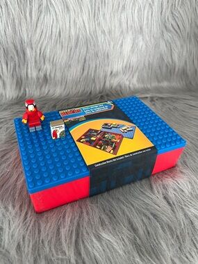 Lego bricks Baseplate Storage Box - Blue & Red • NWT
